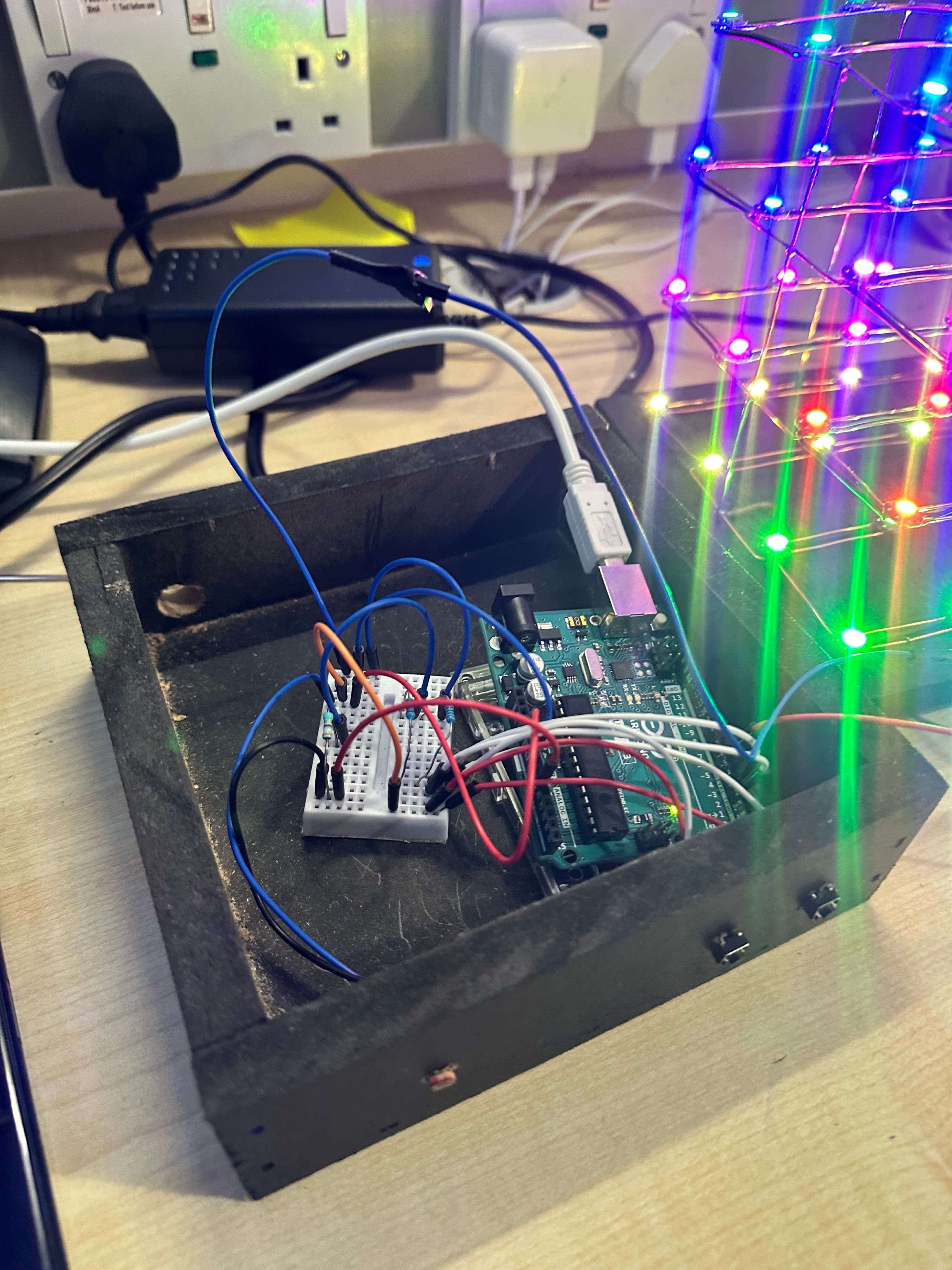 4x4x4 NeoPixel LED Cube - image 2