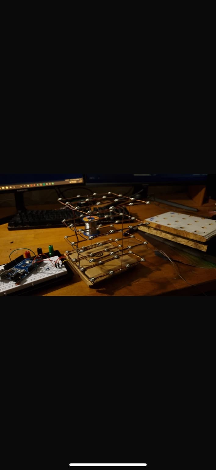 4x4x4 NeoPixel LED Cube - image 5