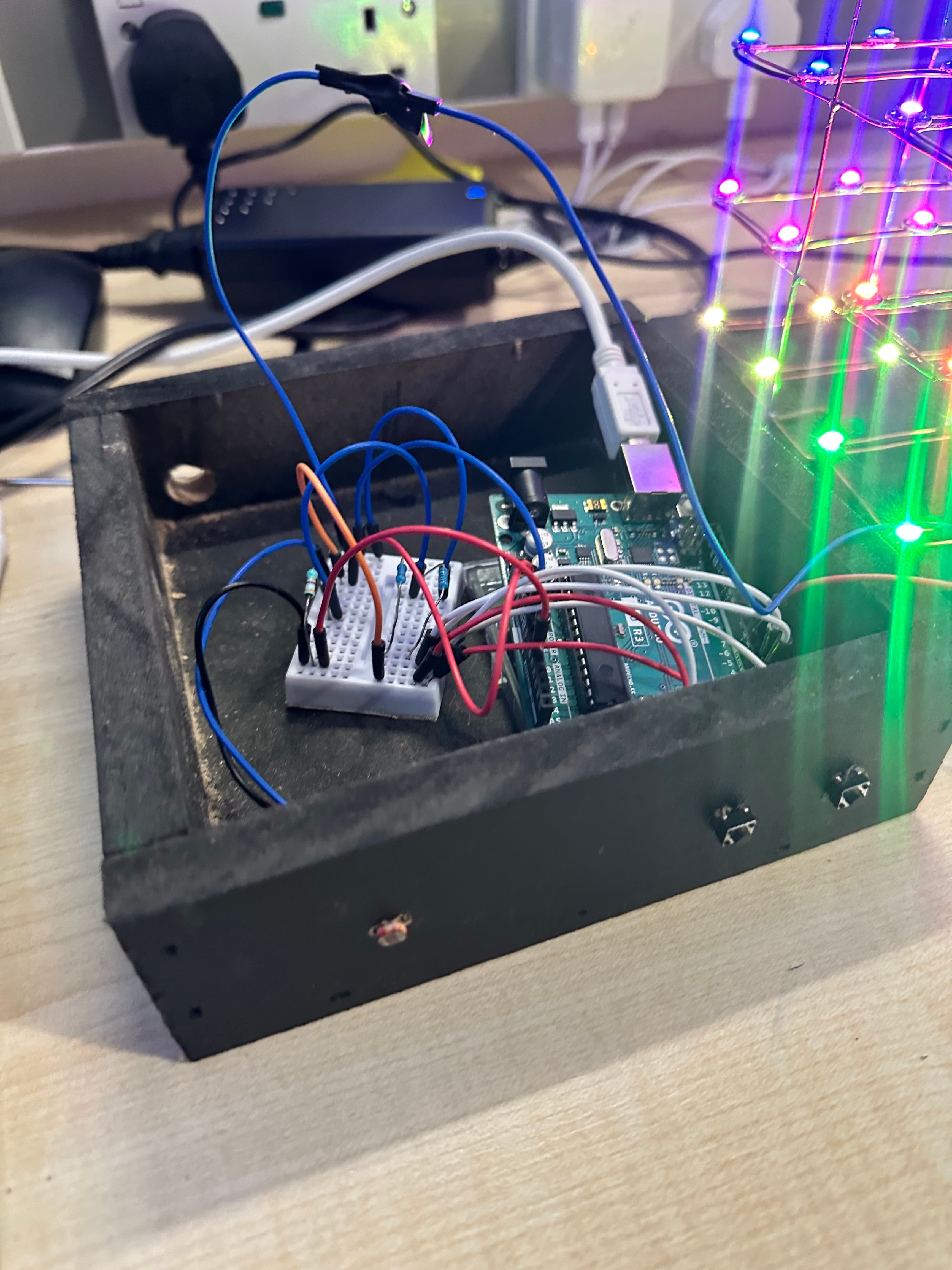 4x4x4 NeoPixel LED Cube - image 7