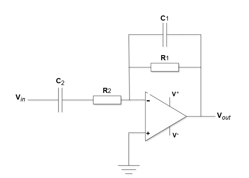 Active band-pass filter circuit
